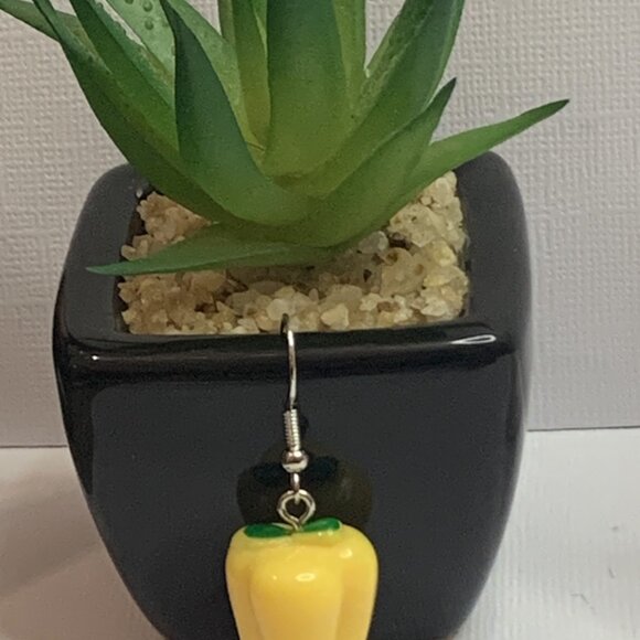 Green Pepper Earring, Funny Food Earring, Gift Idea, Food Jewelry, Chef … - Picture 8 of 8